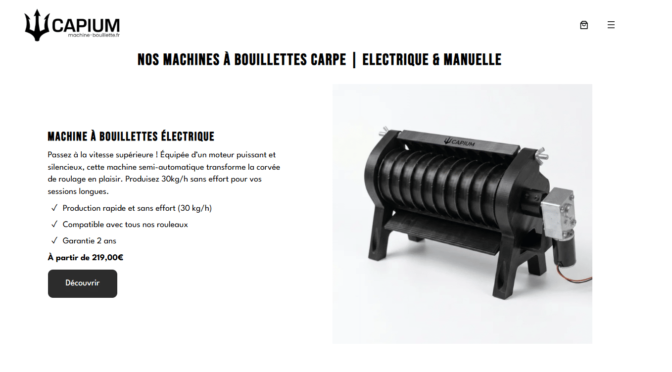 Covering : comment Capium valorise ses machines à bouillettes ?